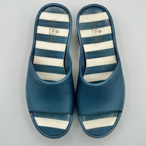 Lemon Jelly Women's Sunny Slide Blue Platform Sandal Size EU 39 - Picture 2 of 12